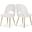Logan Velvet Dining Chair Set of 2 In Cream