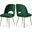 Logan Velvet Dining Chair Set of 2 In Green