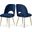Logan Velvet Dining Chair Set of 2 In Navy
