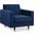 Lola Velvet Chair In Navy
