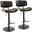 Lombardi Adjustable Barstool Set of 2 In Black Walnut