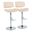 Lombardi Adjustable Barstool Set of 2 In Natural and Cream