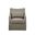 London Skirted Swivel Chair In Tan Multi
