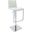 London Swivel Hydraulic Barstool In Pearl White