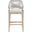 Woven Loom Barstool In Taupe and Natural Gray