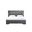 Lorana Full Bed In Gunmetal Gray