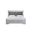 Lorana King Bed In Silver Champagne