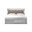 Lorana LED Storage Platform Full Bed in Silver Champagne