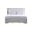 Lorana Teddy Fabric LED Full Bed in Silver Champagne