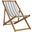 Loren Grey and White Striped Foldable Sling Chair Set of 2