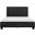 Lorenzi Black Full Upholstered Platform Bed
