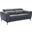 Lorenzo Leather Loveseat In Blue Grey