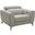 Lorenzo Leather Recliner In Light Grey