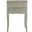 Lori French Grey End Table with 2 Storage Drawers