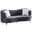 Lori Grey Velvet Tuxedo Arm Sofa