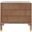 Lorna 3 Drawer Contemporary Night Stand In Gold