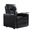 Lothaire Genuine Leather Recliner In Black