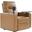 Lothaire Genuine Leather Recliner In Camel