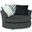 Loughlin Swivel Chair In Gun Metal