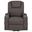 Louie Chenille Upholstered Power Lift Massage Chair In Brown