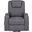 Louie Chenille Upholstered Power Lift Massage Chair In Dark Grey