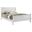 Louis Philippe 47 Inch Full Sleigh Panel Bed In White