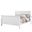 Louis Philippe III Sleigh Bed (King) (White)