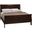 Louis Philippe Full Panel Sleigh Bed Cappuccino