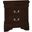 Louis Philippe 2-drawer Nightstand Cappuccino