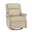 Louise Genuine Leather Swivel Rocker Recliner In Beige