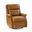 Louise Genuine Leather Swivel Rocker Recliner In Camel