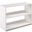 Louver Low Loft Bookcase White