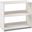 Louver Low Loft Small Bookcase White