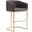 Louvre Counter Stool in Grey and Titanium Gold