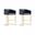 Louvre Counter Stool Set of 2 In Black