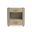 Love-Ly 25 Inch Nightstand In Beige