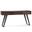 Lowry Solid Acacia Wood Console Sofa Table In Distressed Charcoal Brown