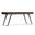 Lowry Solid Acacia Wood Large Desk In Distressed Charcoal Brown