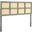 Luana Cane Queen Headboard In Gray