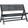 Luca Dark Slate Grey Folding Bench