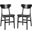 Lucca Black and Black Retro Dining Chair Set of 2