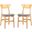Lucca Natural and Gray Retro Dining Chair Set of 2