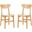 Lucca Natural Retro Dining Chair Set of 2