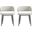 Luce Dining Chair Set of 2 In Oatmeal