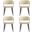 Luce Dining Chair Set of 4 In Sand