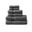 Luce Egyptian Cotton 6 Piece Towel Set In Charcoal