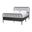 Lucera 6-Drawer Full Platform Bed with Bobbin Frame In Black