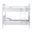 Lucera Bobbin Bunk Bed with Ladder In White