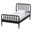 Lucera Bobbin Wood Full Platform Bed In Black