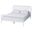 Lucera Bobbin Wood Full Platform Bed In White